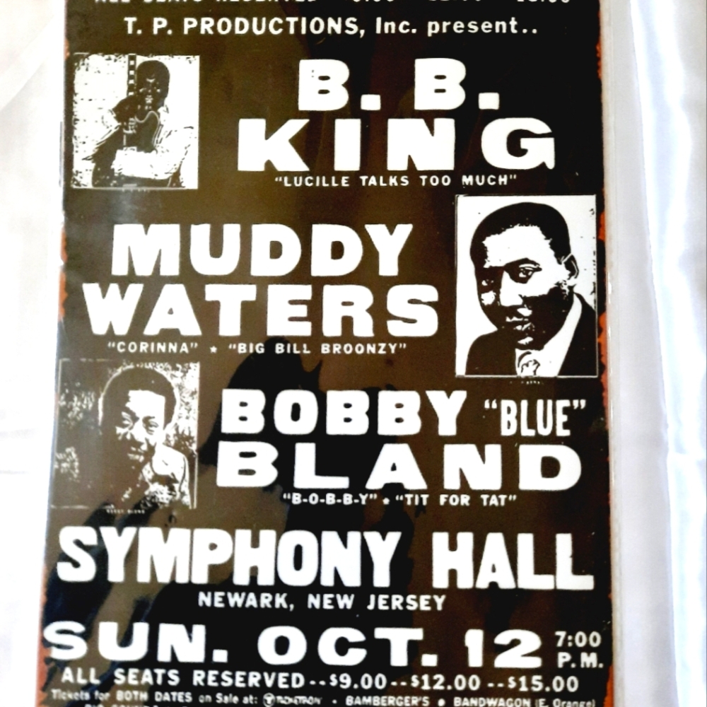🎸NEW!#BBKing concert ticket #Blues💙lovers #BobbyBlueBland🎸